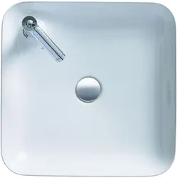 Duravit Cape Cod Aufsatzwaschtisch 2340460000 46 x 46 cm, weiß, mit Hahnloch, ohne Überlauf