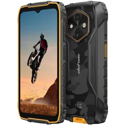 Ulefone Smartphone RugKing 4 Pro 8GB/128GB (Orange) (128 GB, Orange, Schwarz, 6.56", Dual SIM, 4G), Smartphone, Orange, Schwarz