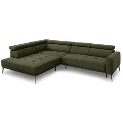SOMETA Ecksofa Monterrey Stoff Grün