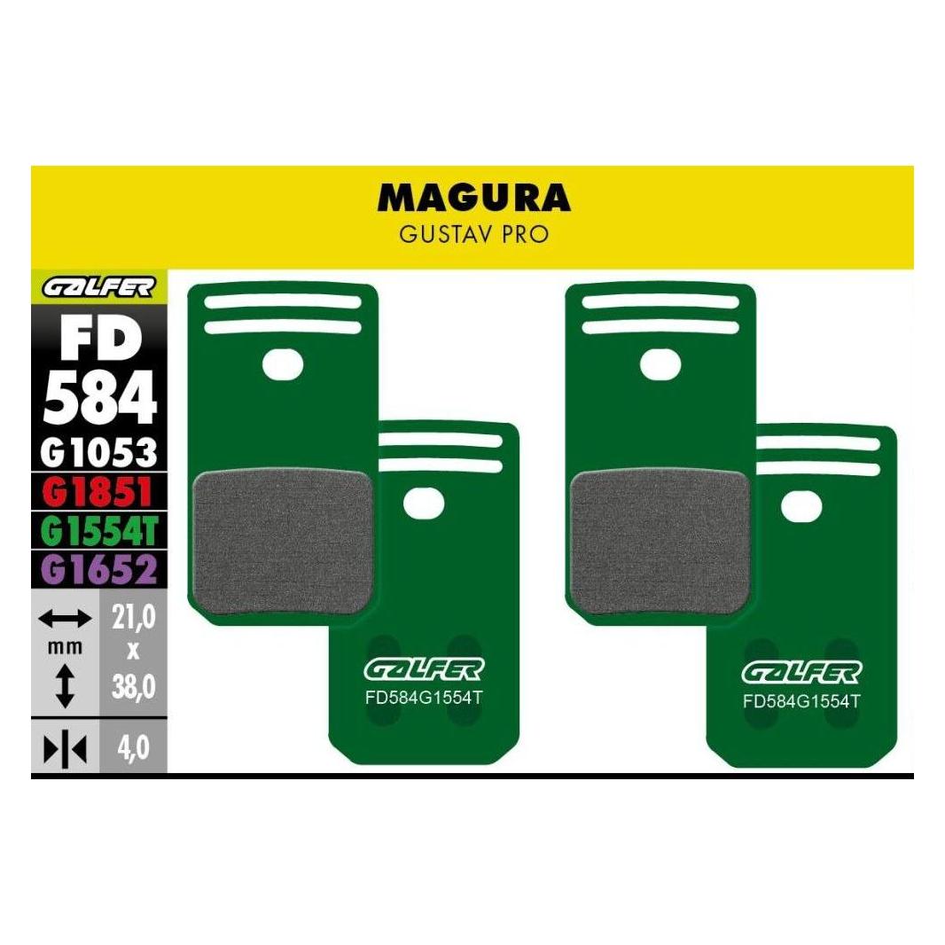 Galfer Bike GALFER Brake Pad FD584 Pro "Magura Gustav Pro" (Magura, Organisch (Resin)) (FD584G1554T)