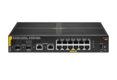 HPE Networking CX6000 Switch 12-Port 1GBase-T 2-Port 1G SFP 139W Klasse 4 PoE rackmountfähig R8N89B#ABB