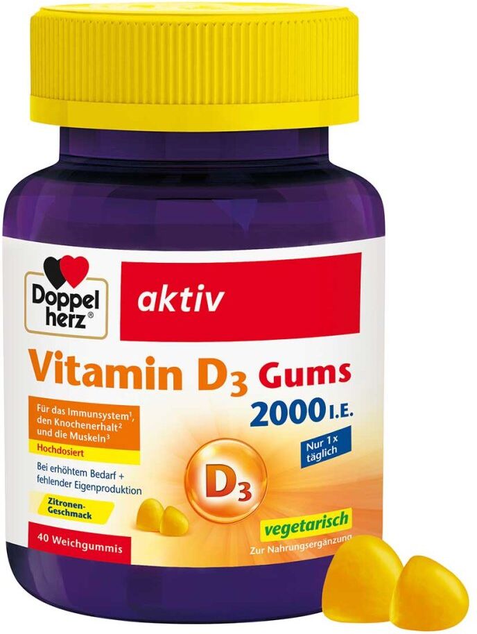 Doppelherz Vitamin D3 2000 I.e.gums 40stk