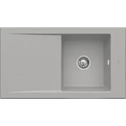 Villeroy & Boch Timeline Einbauspüle 330702KD mit Ablaufgarnitur und Exzenterbetätigung, Fossil