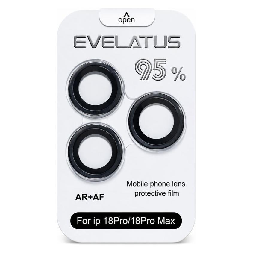 Evelatus Schutzglas für Apple iPhone 18 Pro / 18 Pro Max - Kameralinsen-Schutz "Armor Black" (Apple iPhone 18 Pro, Apple iPhone 18 Pro Max) (EVELATUS)