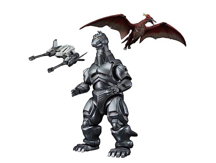 TAMASHII NATIONS - Godzilla vs. Mechagodzilla - Mechagodzilla & Garuda & Fire Rodan Makuhari Decisive Battle Ver., Bandai Spirits S.H.MonsterArts Sammel-Actionfigur