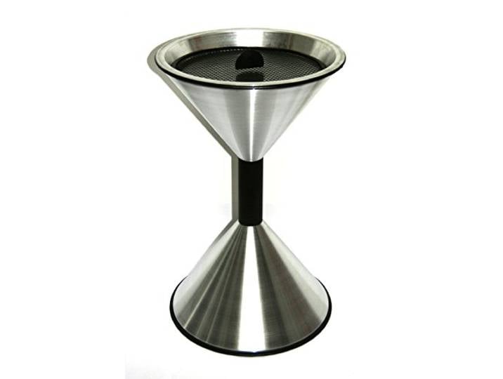 Aschenbecher SZ 70x40cm ALU matt SZAGATO Made in Germany aus Aluminium für draußen Standaschenbecher outdoor