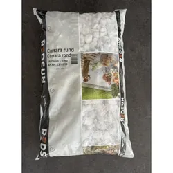 Carrara Kies, 16-25 mm, 20 kg Sack - für eine moderne Gartengestaltung
