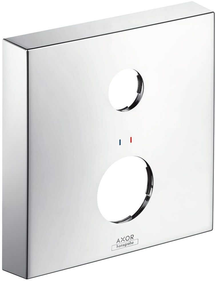 AXOR extension rosette angular 2-hole red blue 14968000