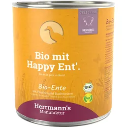 Herrmann's Selection Sensibel / Sensitiv 800g Dose Hundenassfutter Sparpaket 12 x 800g Ente mit Fenchel & Buchweizen