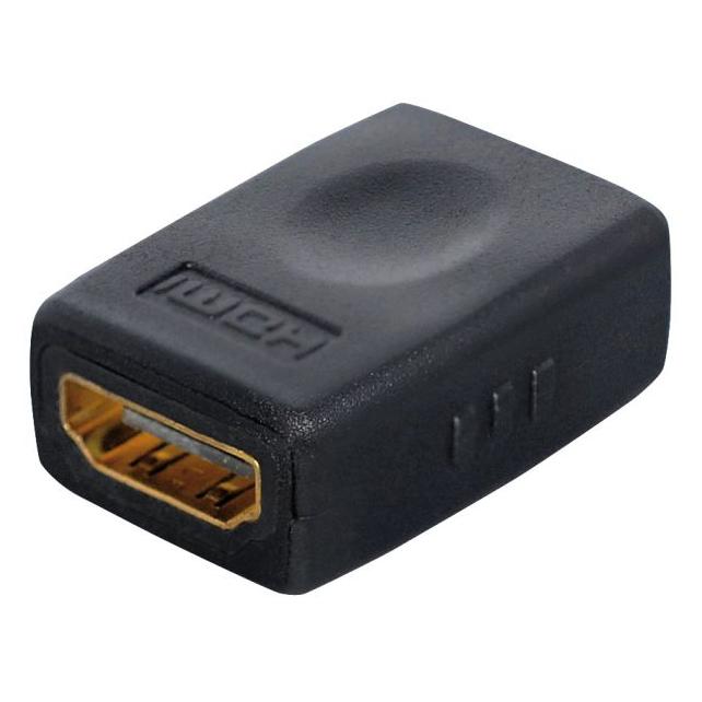 Transmedia Adapter, a) von 1x HDMI-Kupplung, b) auf 1x HDMI-Kupplung, vergoldete Kontakte (HDMI, HDMI) (C198C)