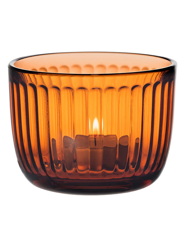 iittala Windlicht in Orange - (H)9 cm - onesize