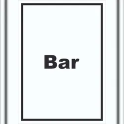 HB-Druck Bar Schild mit Text Pub Kneipe hochkant A3 (297x420mm)