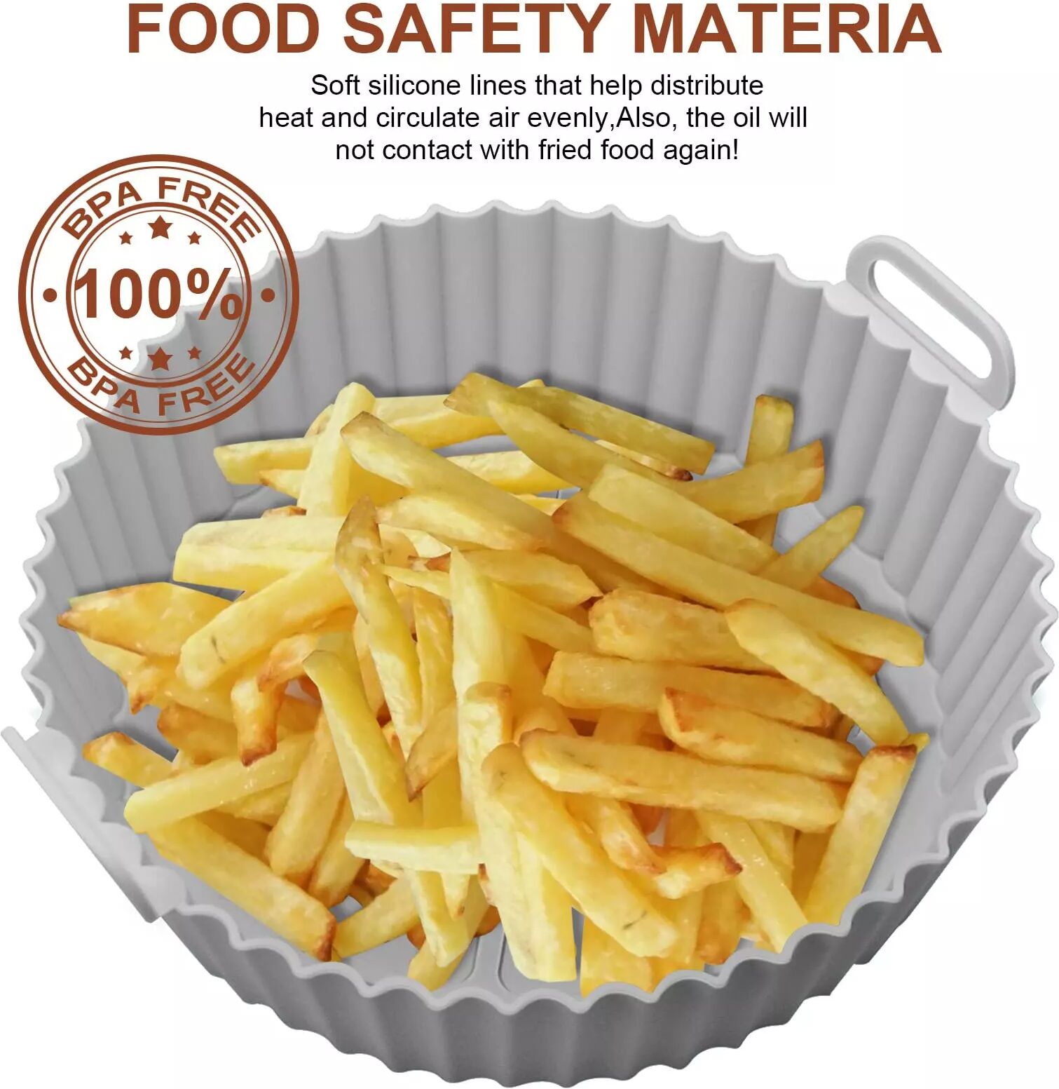 INF Silikonform für Heißluftfritteuse