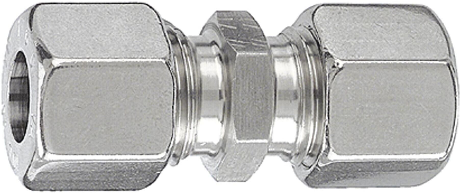 Riegler Gerade Verschraubung, Rohr-Außen-Ã˜ 18mm, Edelstahl 1.4571, 315bar (ES 59)