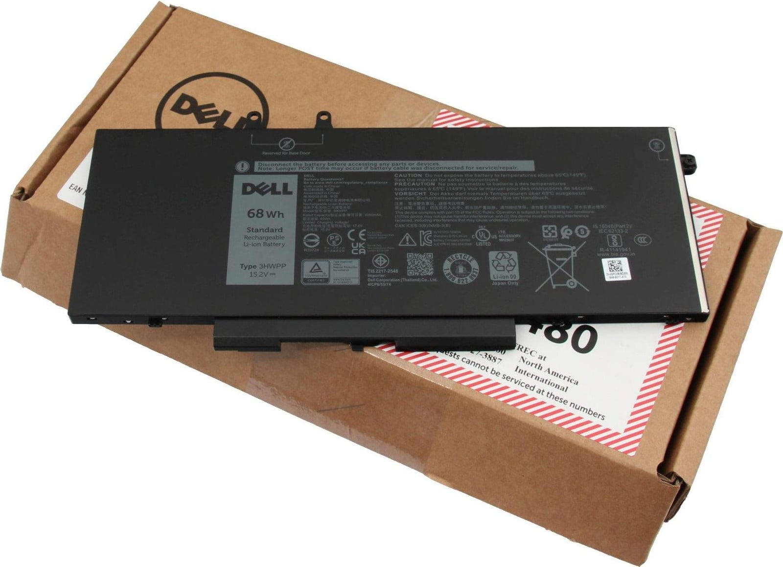 Dell primaire batterij - Lithium-ion laptopbatterij