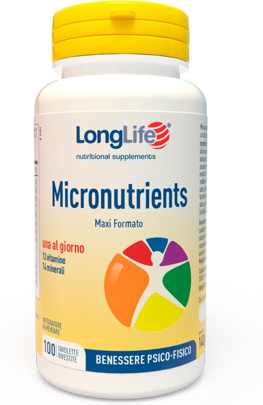 LONGLIFE Srl LongLife Micronutrients, 100 Tavolette