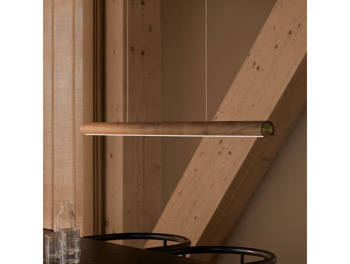 Suspension LED Akeno, bois, à intensité variable - Nordlux DFTP by Nordlux - Salle à manger - Moderne - À ampoule unique