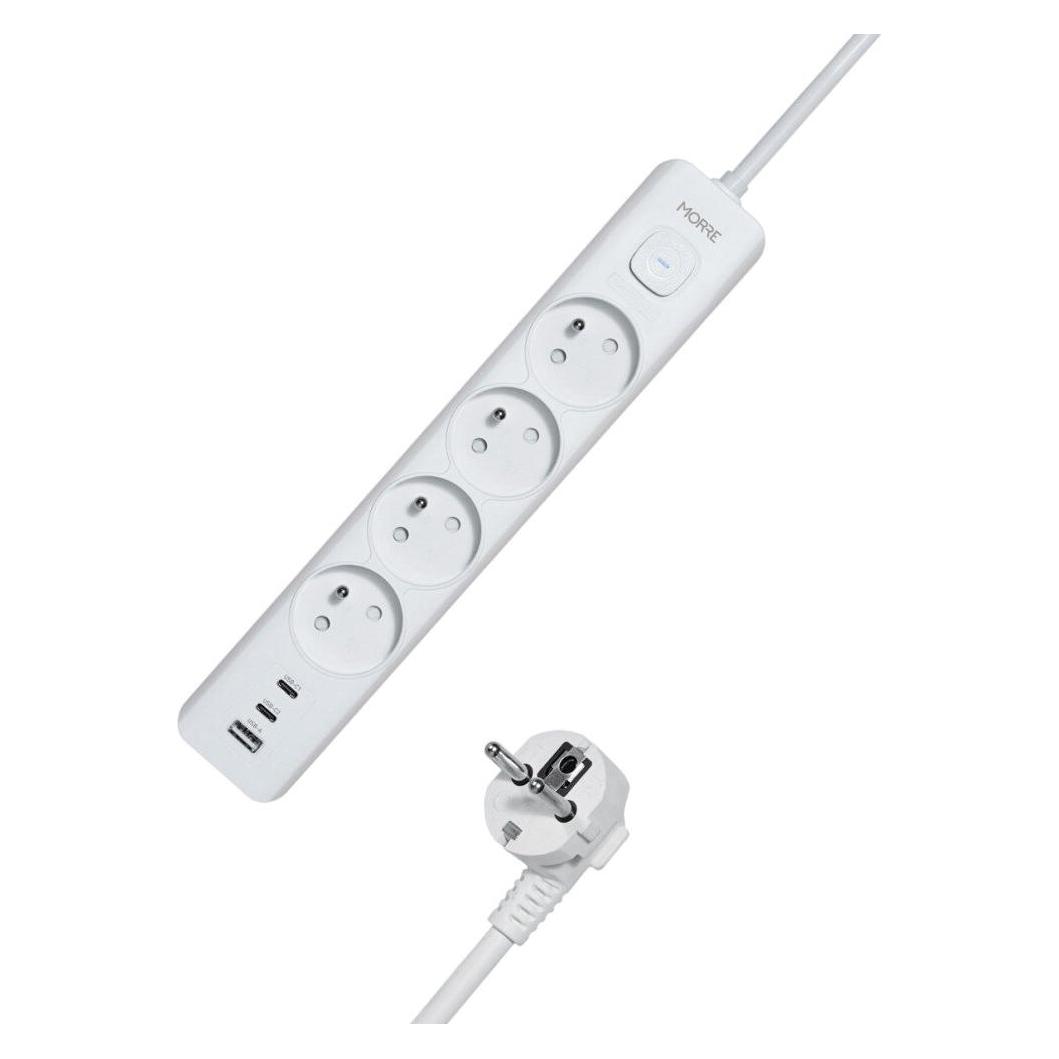 Energenie 4G Netzwerkkabel 1,5m 2xUSB-C weiss MORRE M406 (4x, USB-C, 1.50 m) (OTHER)