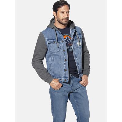 Jeansjacke JAN VANDERSTORM "Jeansjacke INGMARK", Herren, Gr. 60, blau, Obermaterial: 100% Baumwolle CO., Jacken Jeansjacke