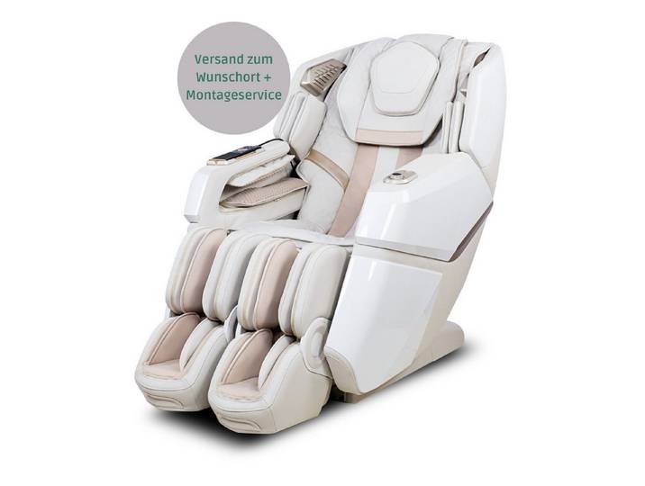 NAIPO Massagesessel Space Walk 3D Massagestuhl mit Wärmefunktion, Shiatsu, 3D Surround-Sound, Ganzkörpermassage, Körperscan