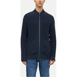 Strickjacke mit Reißverschluss Blau L