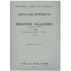 Grande allegro concerto in uno tempo e-moll Kontrabass und Klavier, Fachbücher von Giovanni Bottesini