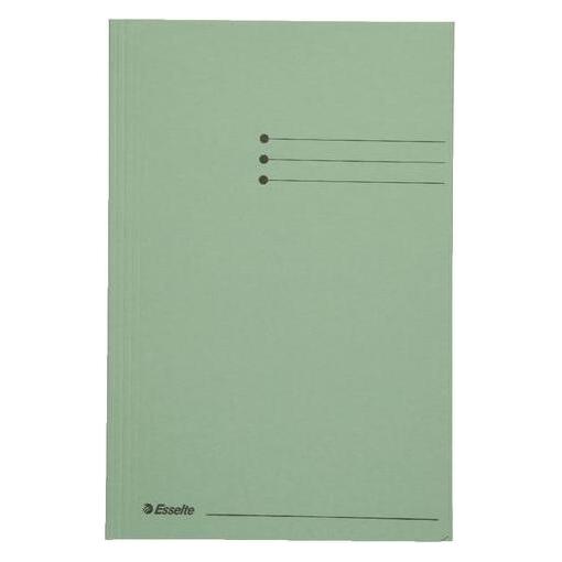 Esselte Dreiflügelmappe 1032308 Folio Karton 235 mm x 350 mm Grün (Folio, 50x) (1032308)