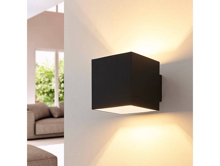 Wandlampe Zuzana Arcchio, dimmbar, schwarz, für Wohn- / Esszimmer, Metall, Modern, Wandleuchte, Wandlampe Innen