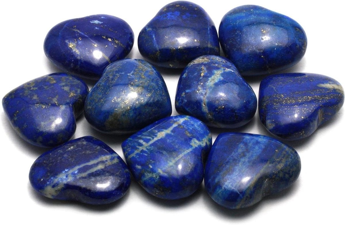 Lapis Lazuli Kristal Hart Decoratie - Blauw - 2,3 cm