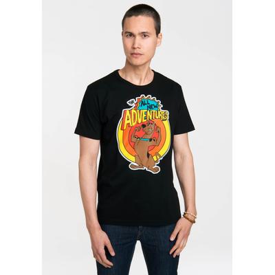 T-Shirt LOGOSHIRT "Scooby Doo - All New Adventures", Herren, Gr. XXL, schwarz, 100% Baumwolle, bedruckt, normal, Rundhals, Shirts T-Shirt, mit Scooby Doo-Print