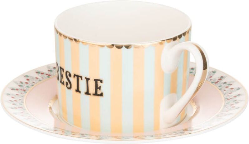 Yvonne Ellen Fine China Teacup & Saucer - Bestie