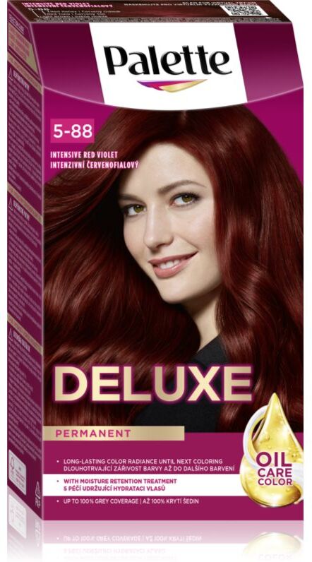 Schwarzkopf Palette Deluxe coloration cheveux permanente teinte 5-88 Intensive Red Violet 1 pcs