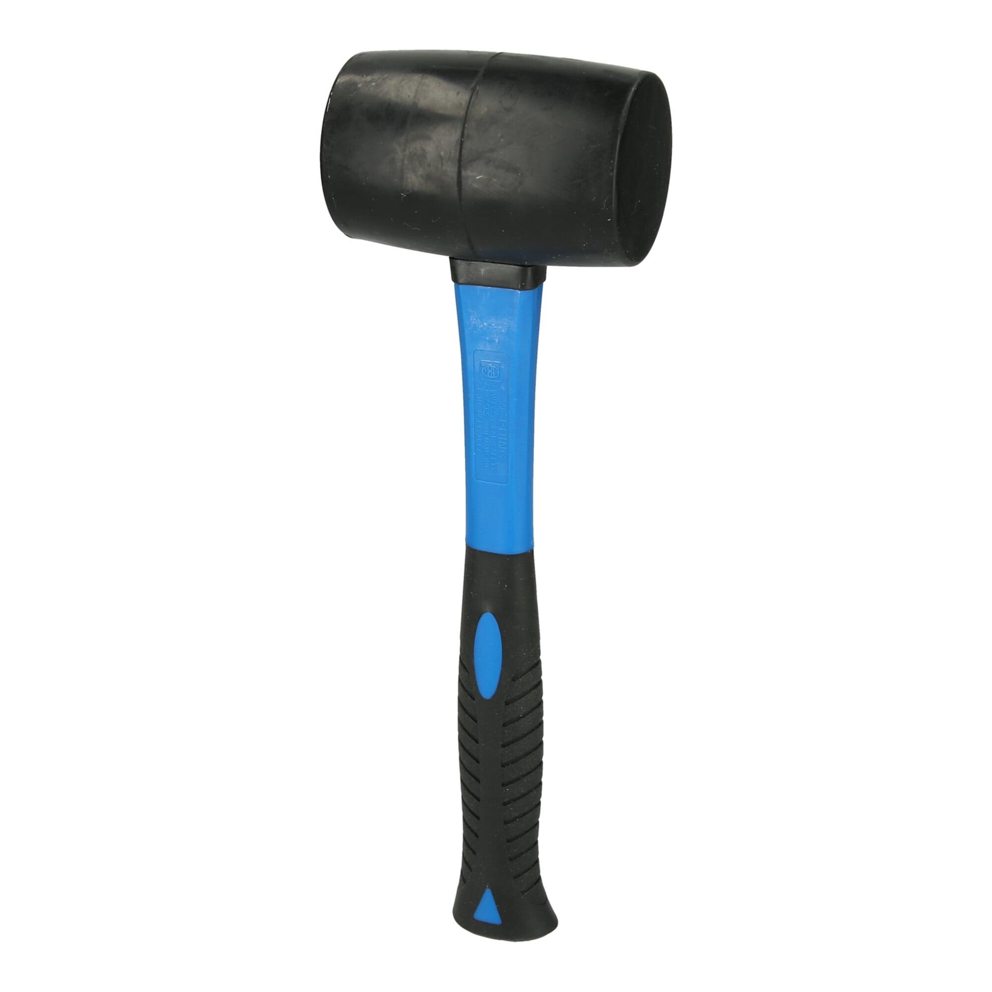 KS Tools Gummihammer, 700g mit Fiberglas-Stiel (140.1237)