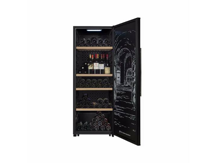 Climadiff GARDE200D Weinkühlschrank – Weinkühlschrank freistehend – schwarz