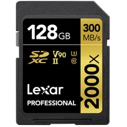 Lexar 2000x SDXC 128 GB, C10, U3, V90, Professional Speicherkarte