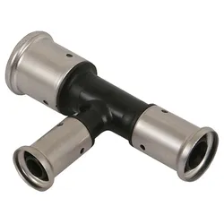 Henco T-Stück 2x reduziert PVDF 32x20x26
