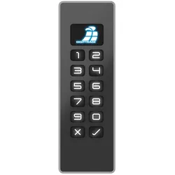 KOBRA USB-C Stick 256GB verschlüsselt, mit Hardware Verschlüsselung und PIN-Eingabe über Tastatur des Speicherstick, stabiles Gussgehäuse, FIPS 197
