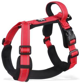 Uplift Essentials Professional Anti Escape Reflective Dog Harness With Control Handle red m