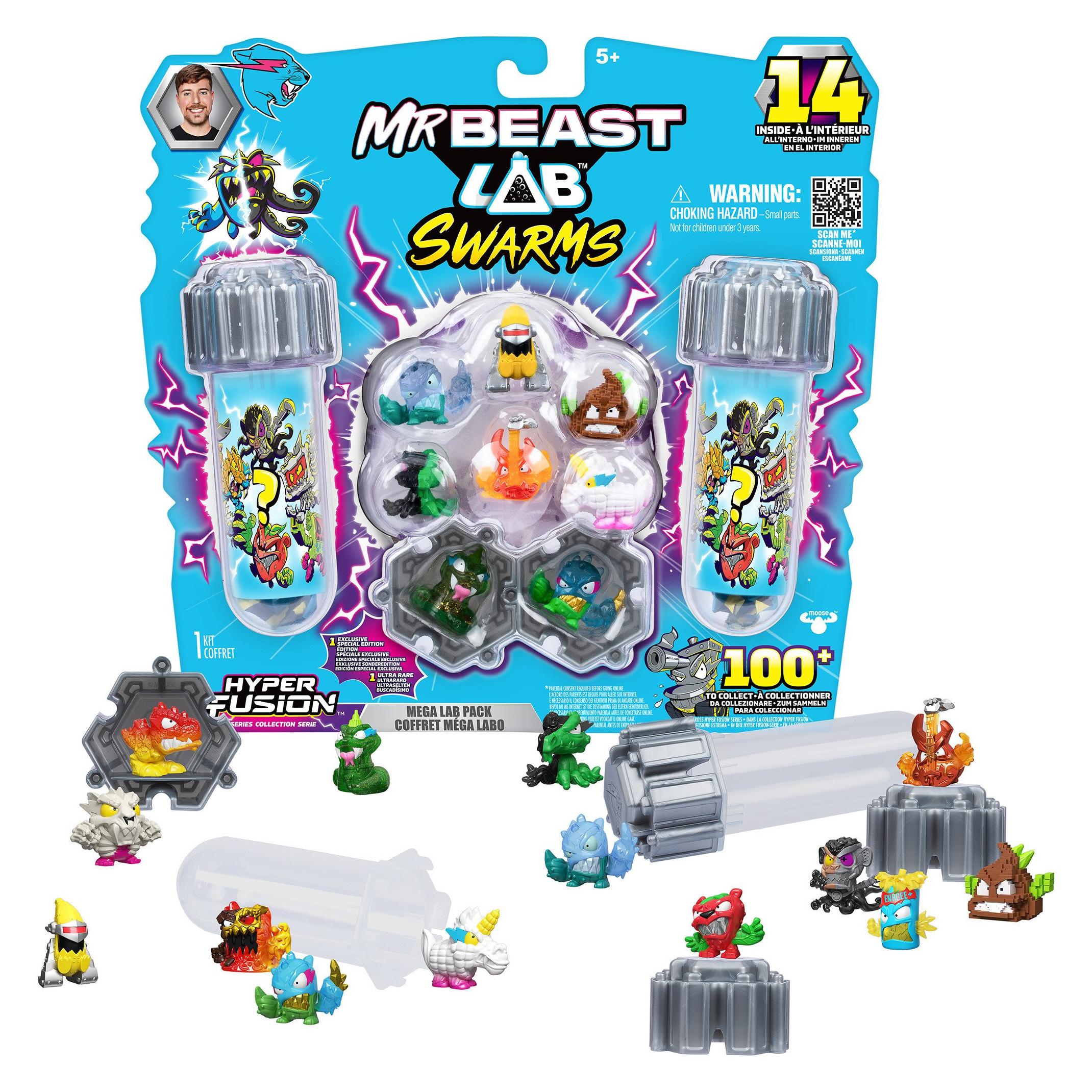 Moose Mr. Beast Lab Swarms Minifiguren 14er-Pack (24788)