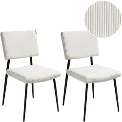 ESSZIMMERSTUHL 2er-Set Cremeweiß Sturgis