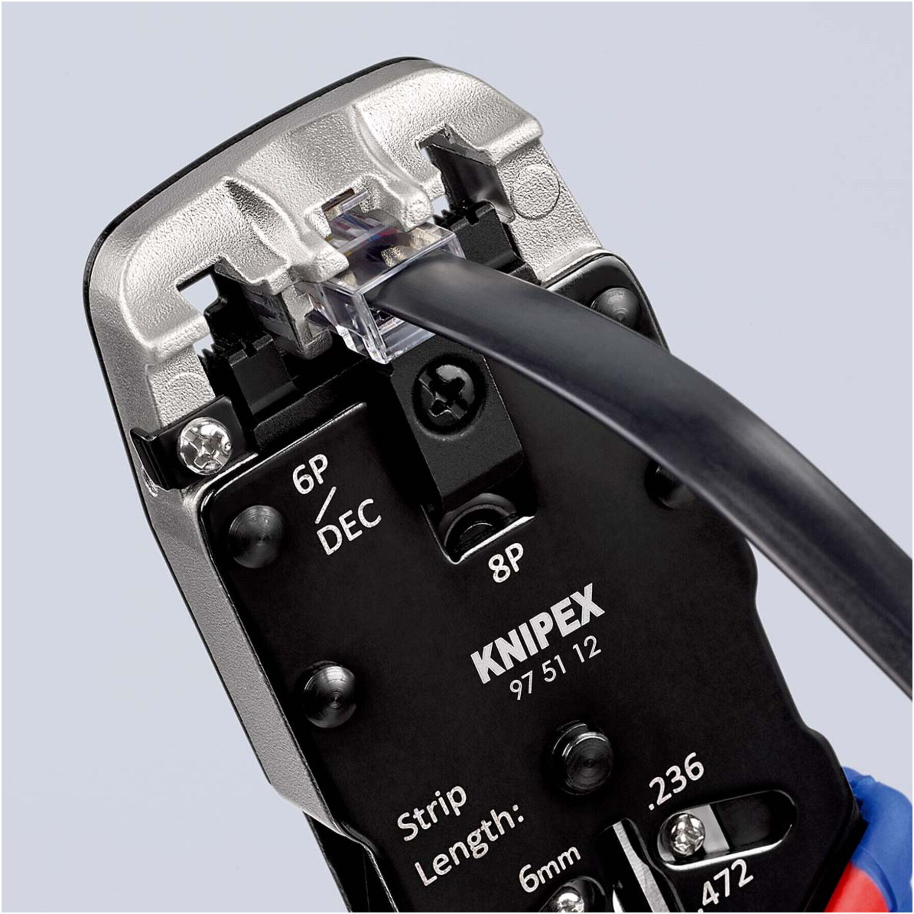 Knipex 97 51 12 Crimpzange für Westernstecker)