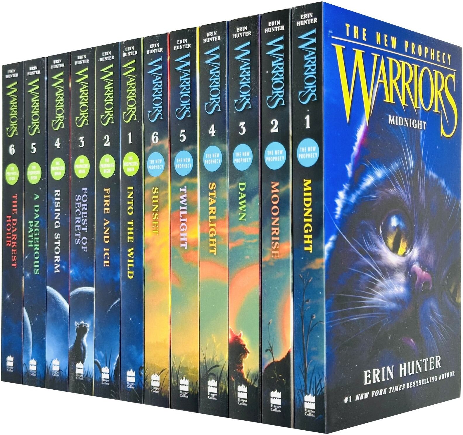 HarperCollins Children's Books Warriors Volume 1 to 12 Books Collection Set by Erin Hunter - Paperback - Ages 8-12 - Complete First & New Prophecy Series -