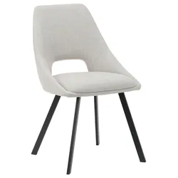 Stuhl Alisa Schwarz/Beige