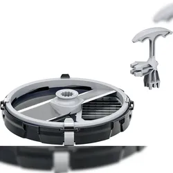 Bosch Würfelschneider für Bosch Küchenmaschine Serie 6 und 8 Würfelschneider Schwarz, Grau MUZS68CC