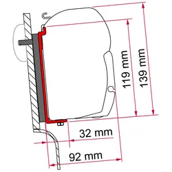 F45 Kit High Roof Adapter Westfalia
