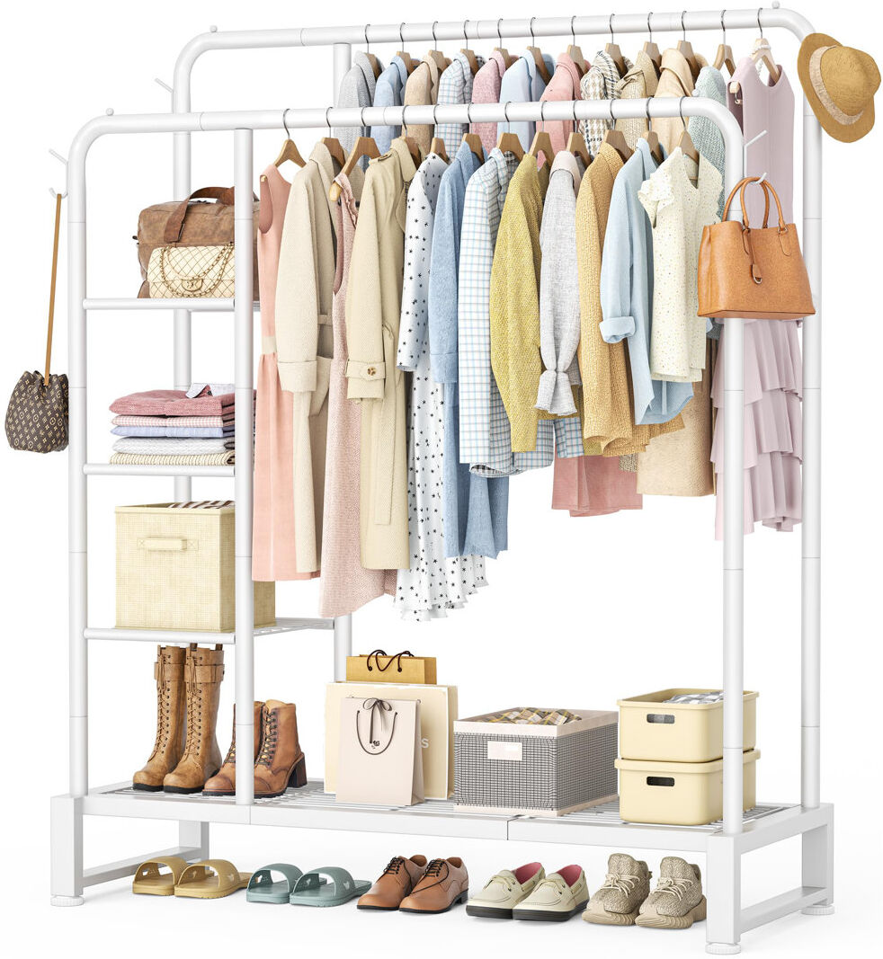 Brayden Studio 115cm Clothing Rack White