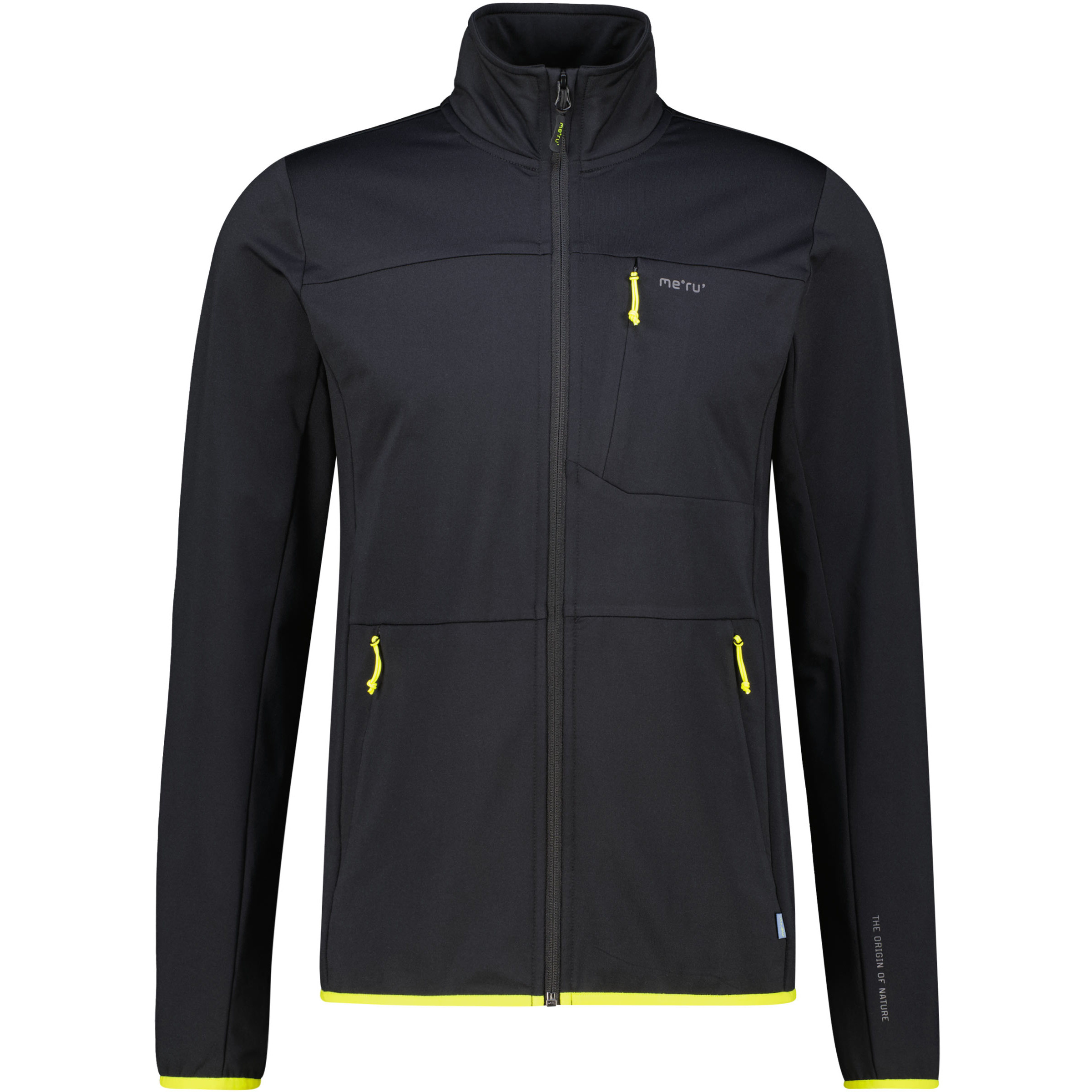 Bergzeit Basics Meru Rebordosa Herren Fleecejacke schwarz Größe L Trekking