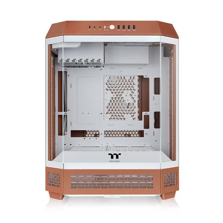 Thermaltake The Tower 600 Gaming PC Gehäuse Midi-Tower Mocha Mousse Seitenfenster
