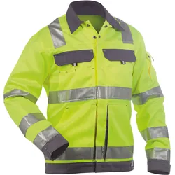 DASSY® Dusseldorf Warnschutz Arbeitsjacke - neongelb/zementgrau - XL