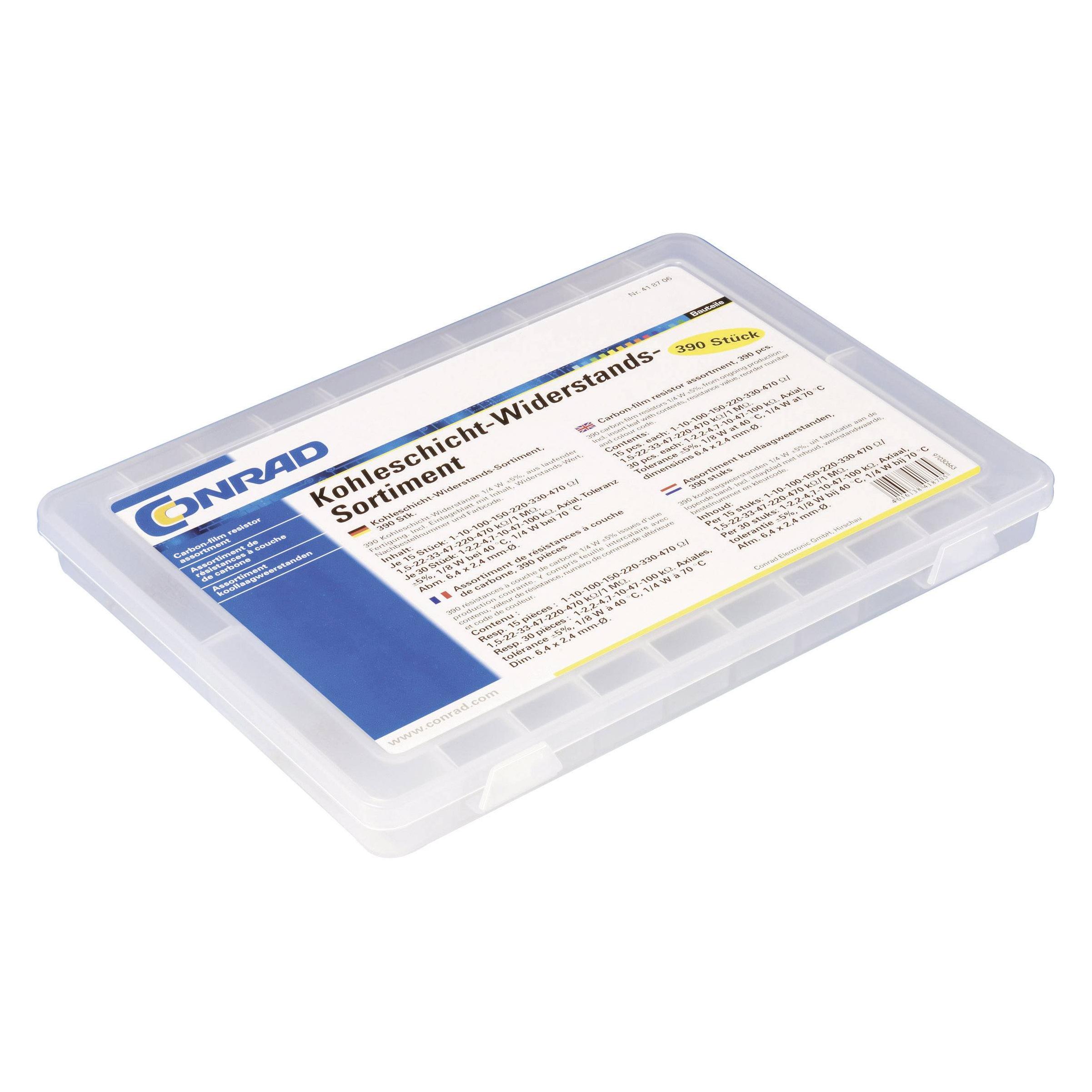 Tru Components Praktiker-Sortiment, Kohleschicht-Widerstände (418706)